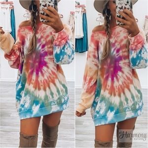 Calm Chaos Dress - Coral